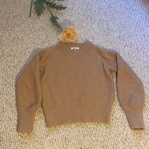 Dark Tan Crew Neck Sweater